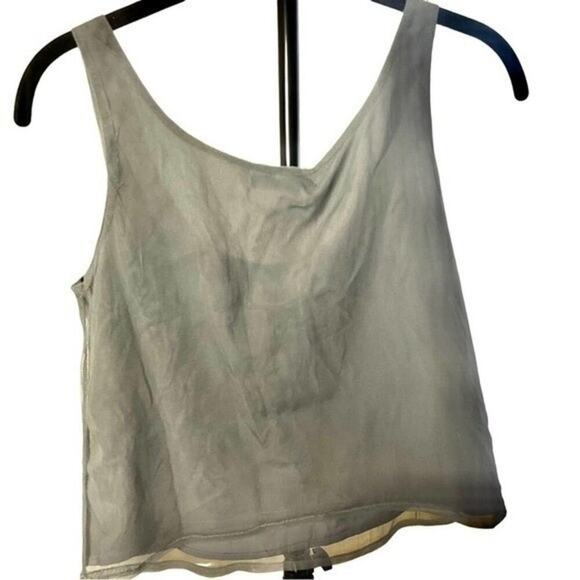 WALTER BAKER Elise Crop Top, Beaded Mesh Scoop Neck Gray Cocktails, Party NEW XS - Picture 9 of 9